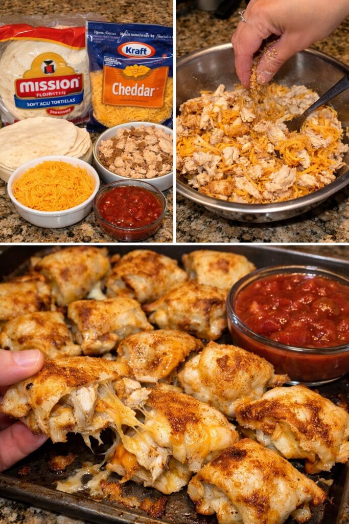 WW Gooey Cheesy Chicken Quesadilla Bites (Lightened Up)