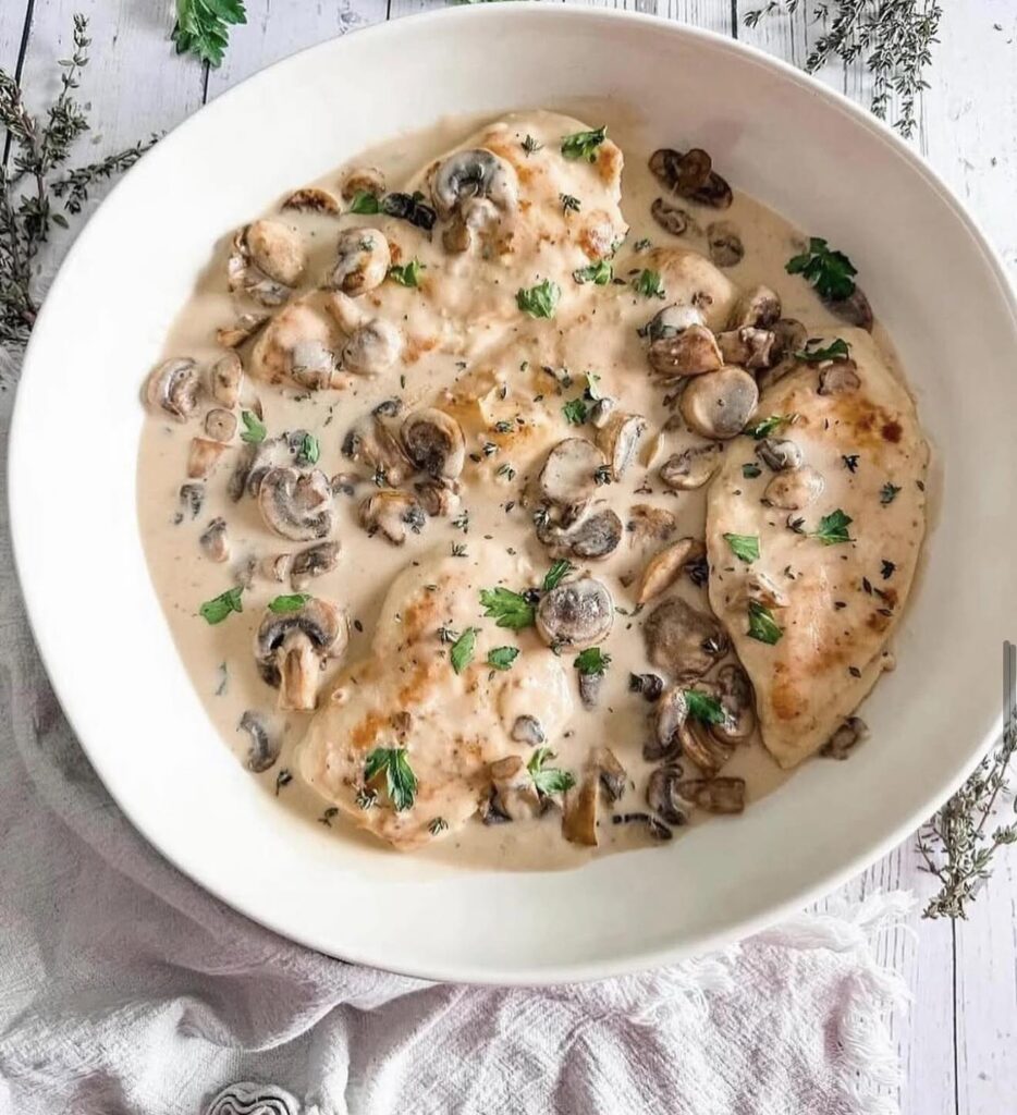 Light Chicken Marsala