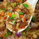Onion Beef Fried Rice (Lightened)