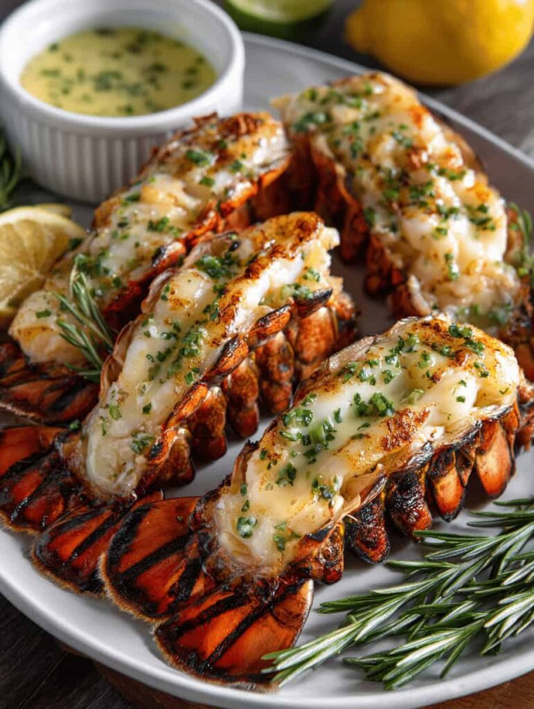 Ultra Low-Point Garlic Lemon Grilled Lobster Tails (WW Version)