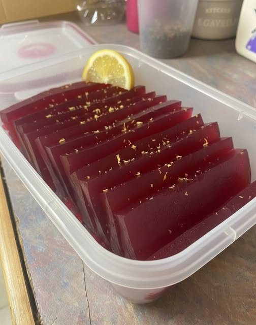 Tea-Infused Jello Slices