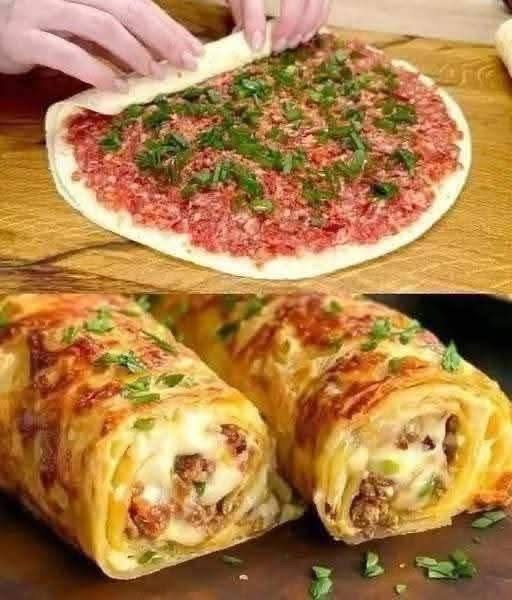 tortilla wraps with ground beef