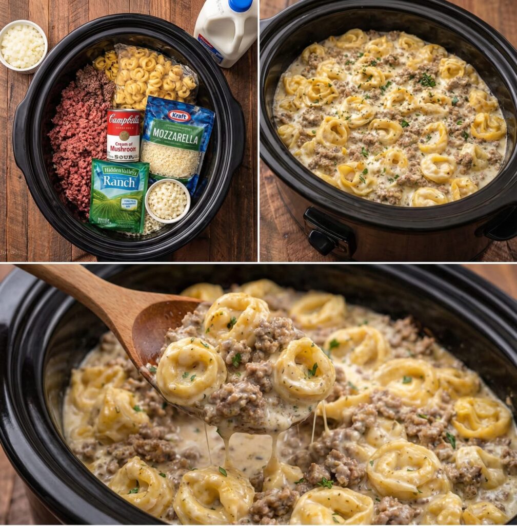 Creamy Ranch Beef Tortellini
