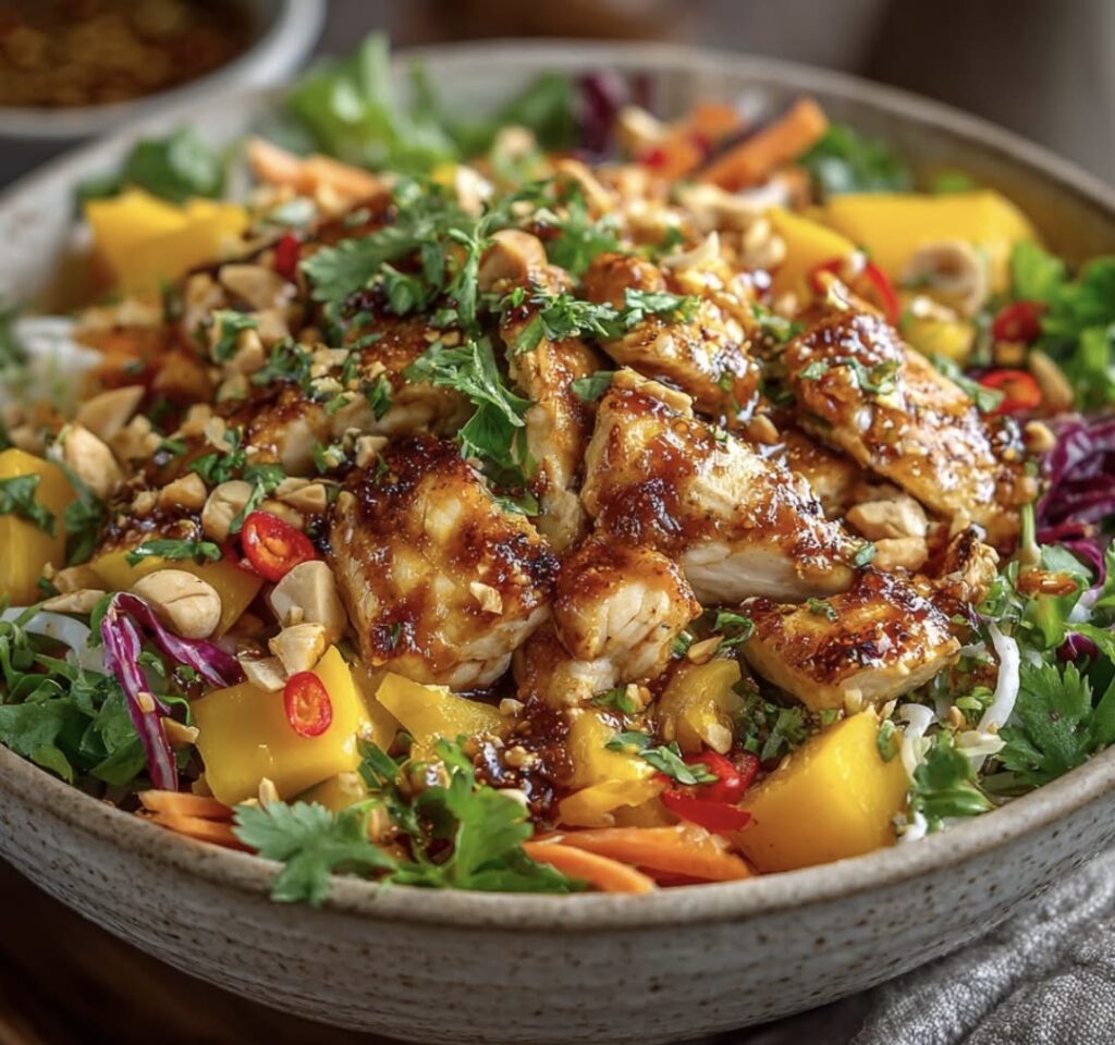 Thai Mango Chicken Crunch Bowl
