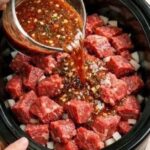 raw cubed beef