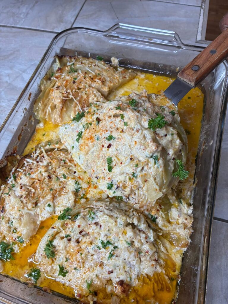 Garlic Parmesan Cabbage