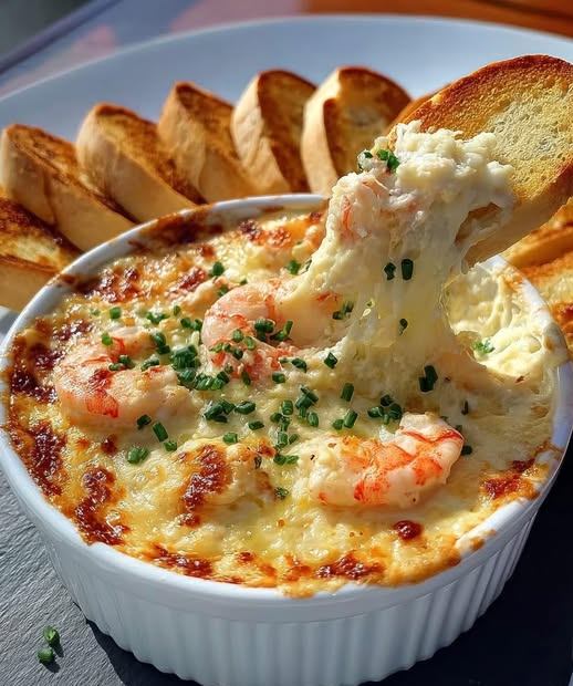 Cheesy Shrimp & Crab Bake Dip (WW Friendly)