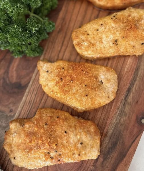 Easy Air Fryer Parmesan Crusted Pork Chops
