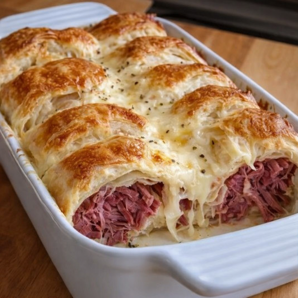 Ultra Low-Point Cheesy Beef Rolls Bake (WW Friendly)