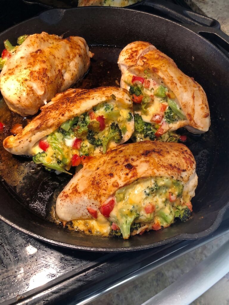 Broccoli Cheddar Stuffed Chicken Breast (Ultra Low-Point)