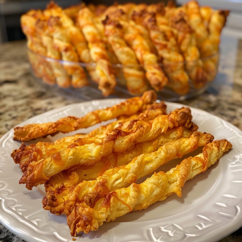 Crispy Cheesy Puff Pastry Twists (Ultra Low-Point)