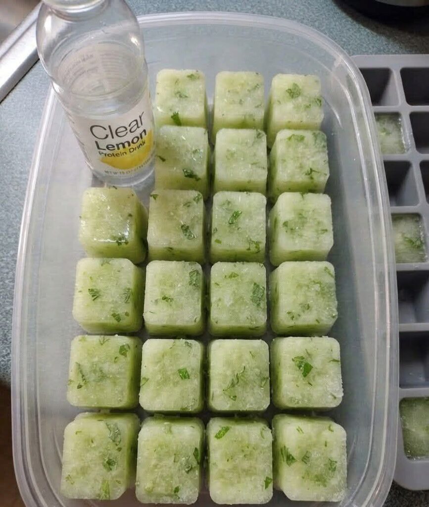 Frozen Lemon Cucumber Protein Cubes (Ultra Low-Point)