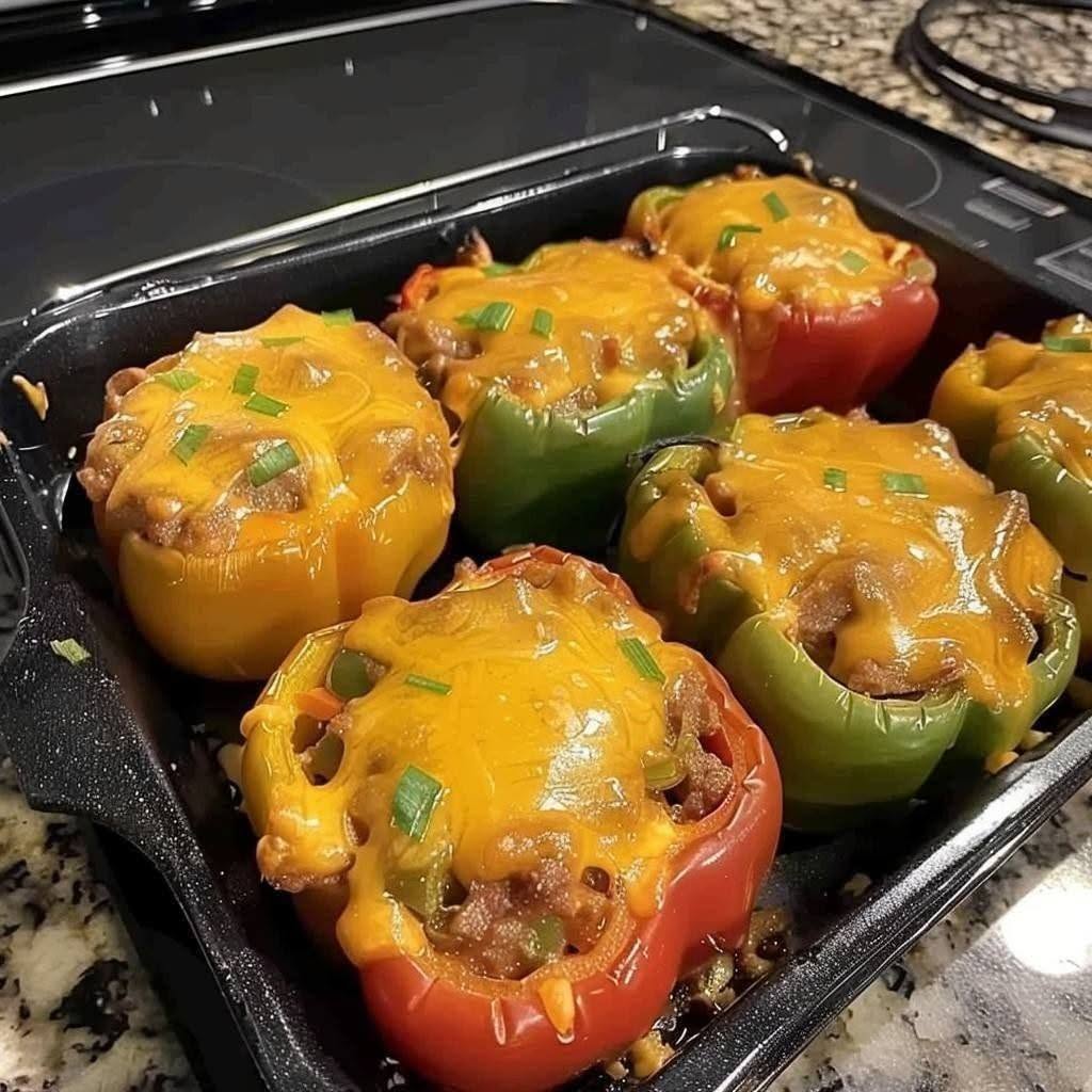 WW-Friendly Cheesy Stuffed Peppers