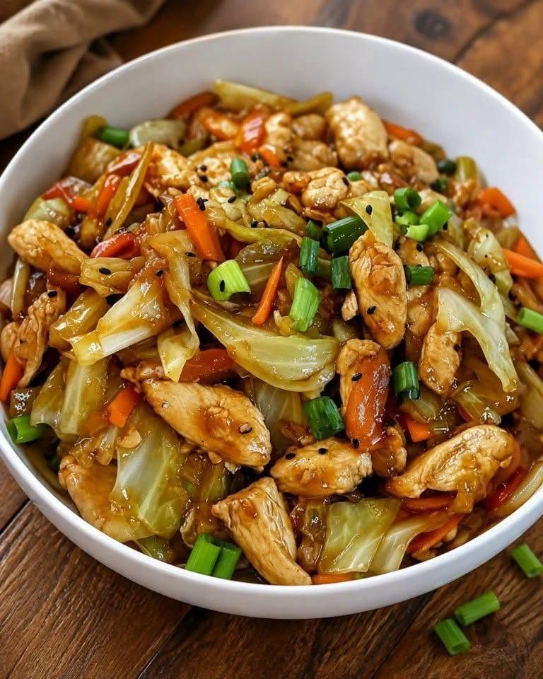 WW-Friendly Chicken & Cabbage Stir-Fry