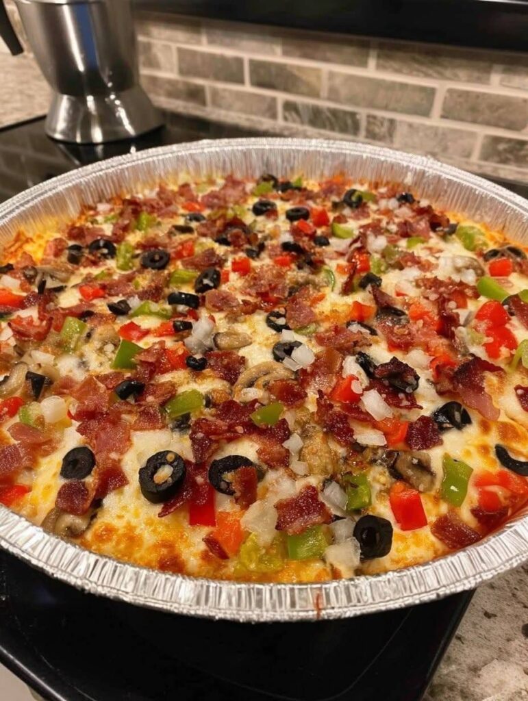 WW-Friendly Supreme Pizza Bake