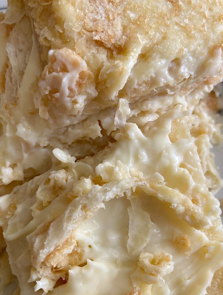 Creamy White Chocolate Pastry Bake