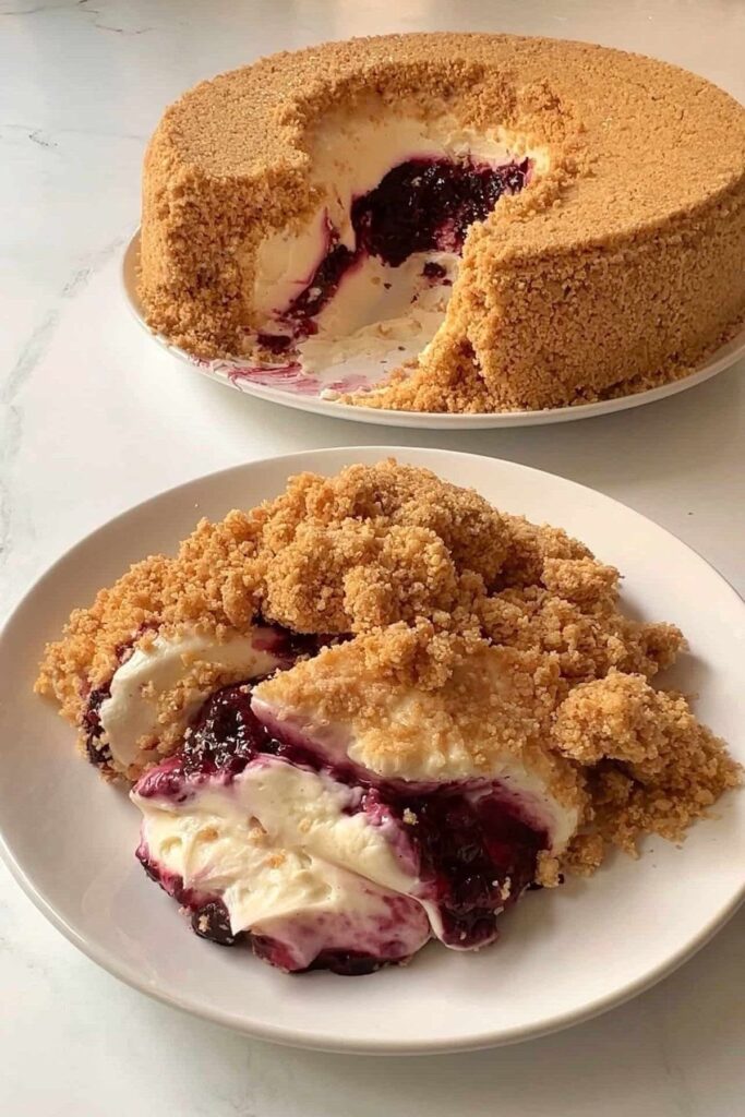 WW-Friendly Berry Cheesecake Crumb Cake