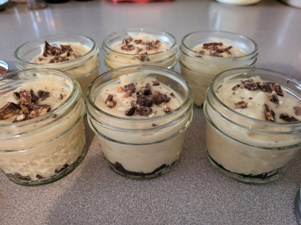 WW-Friendly Fake-Out Peanut Butter Pie Cheesecake Jars
