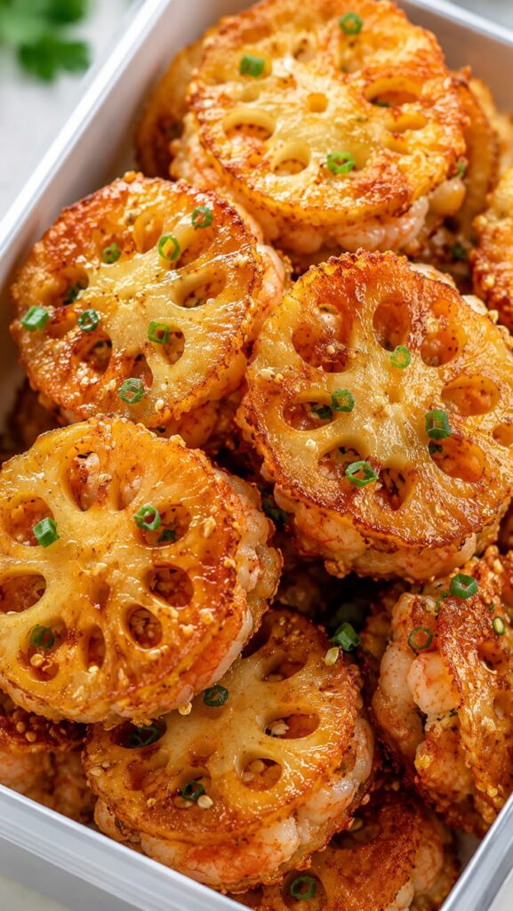 WW-Friendly Crispy Lotus Root Shrimp Cakes