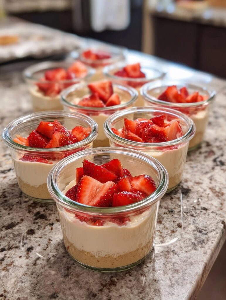 Strawberry Cheesecake Cups