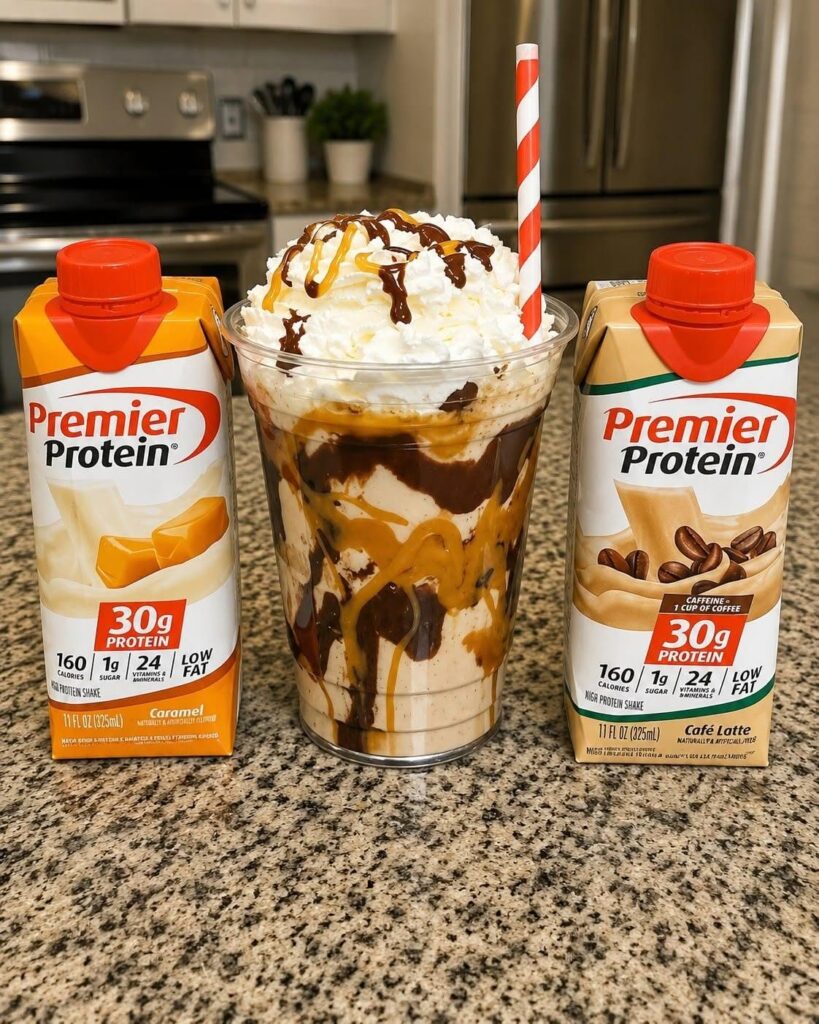 WW-Friendly Caramel Mocha Protein Frappé