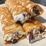 WW-Friendly Chocolate Cheesecake Crepe Rolls