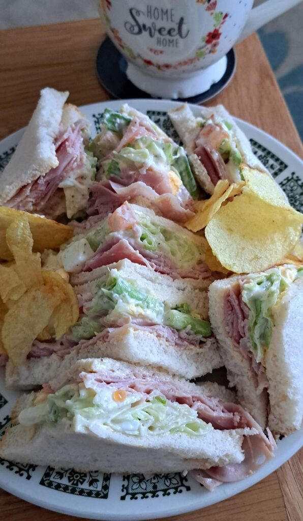 WW-Friendly Creamy Ham & Turkey Club Sandwiches
